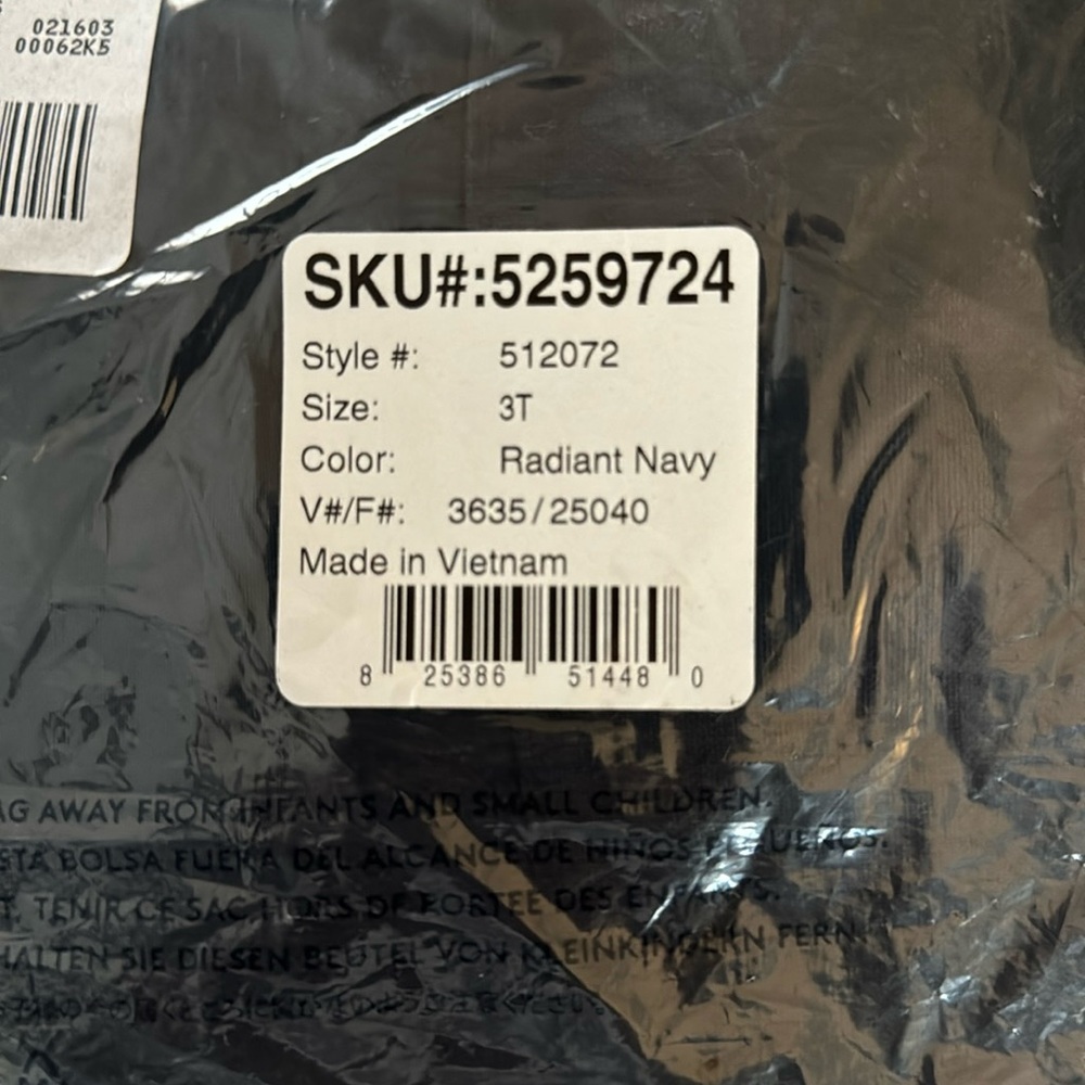 New Unisex Snow Bib in Navy